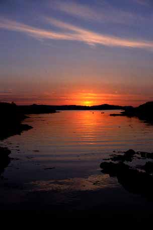 Sunset Kyle of Lachalsh - Portrait